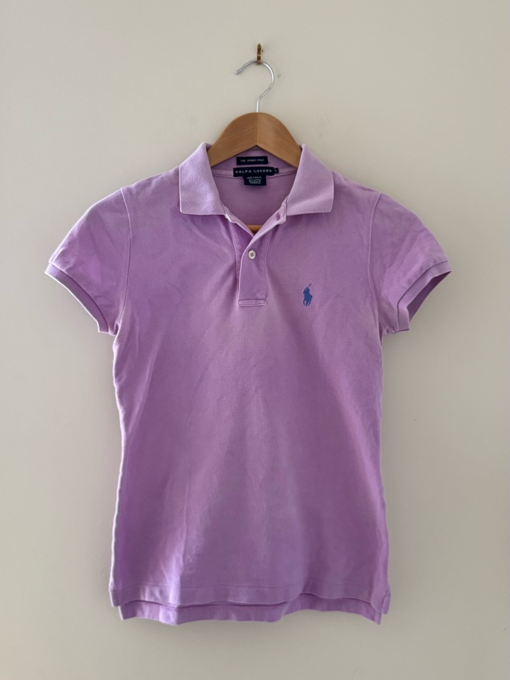 Ralph Lauren Light Purple Polo with Blue Pony